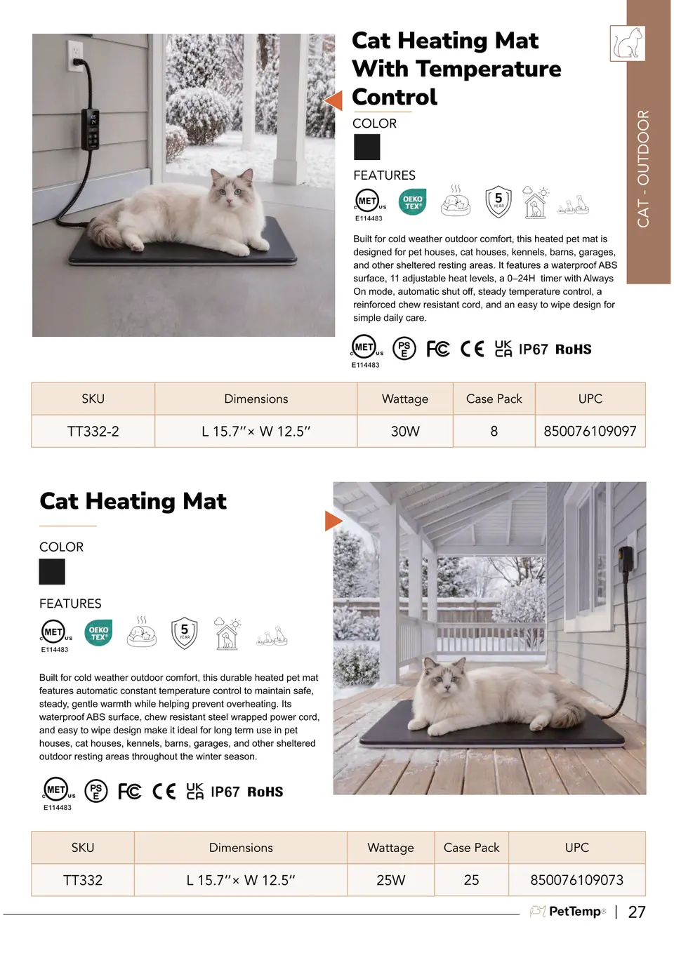 PetTemp Product Catalog page 39